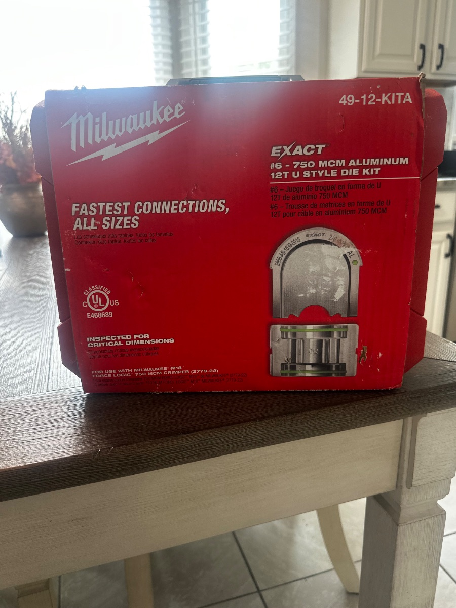 EXACT #6 - 750 MCM ALUMINUM 12T U STYLE DIE KIT