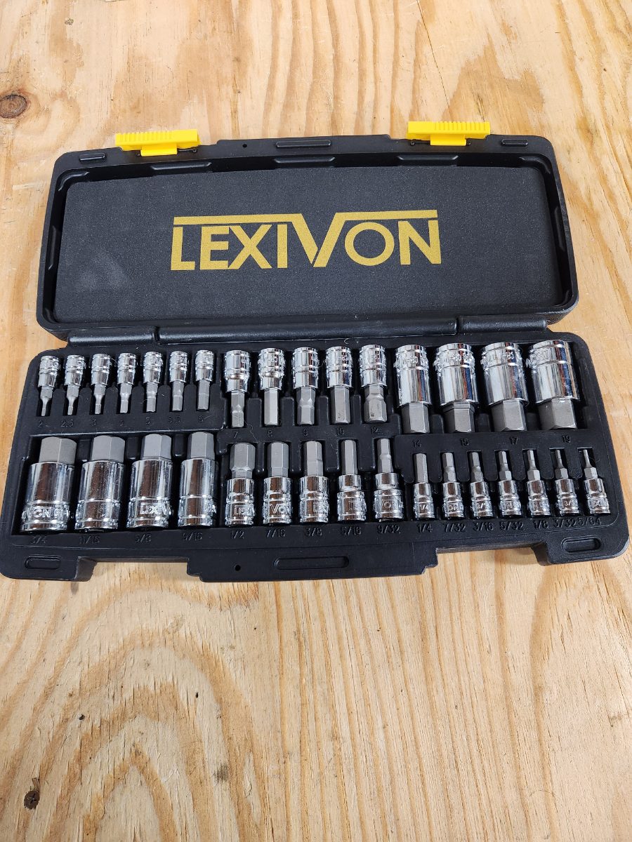Lexivon Hex Bit socket set