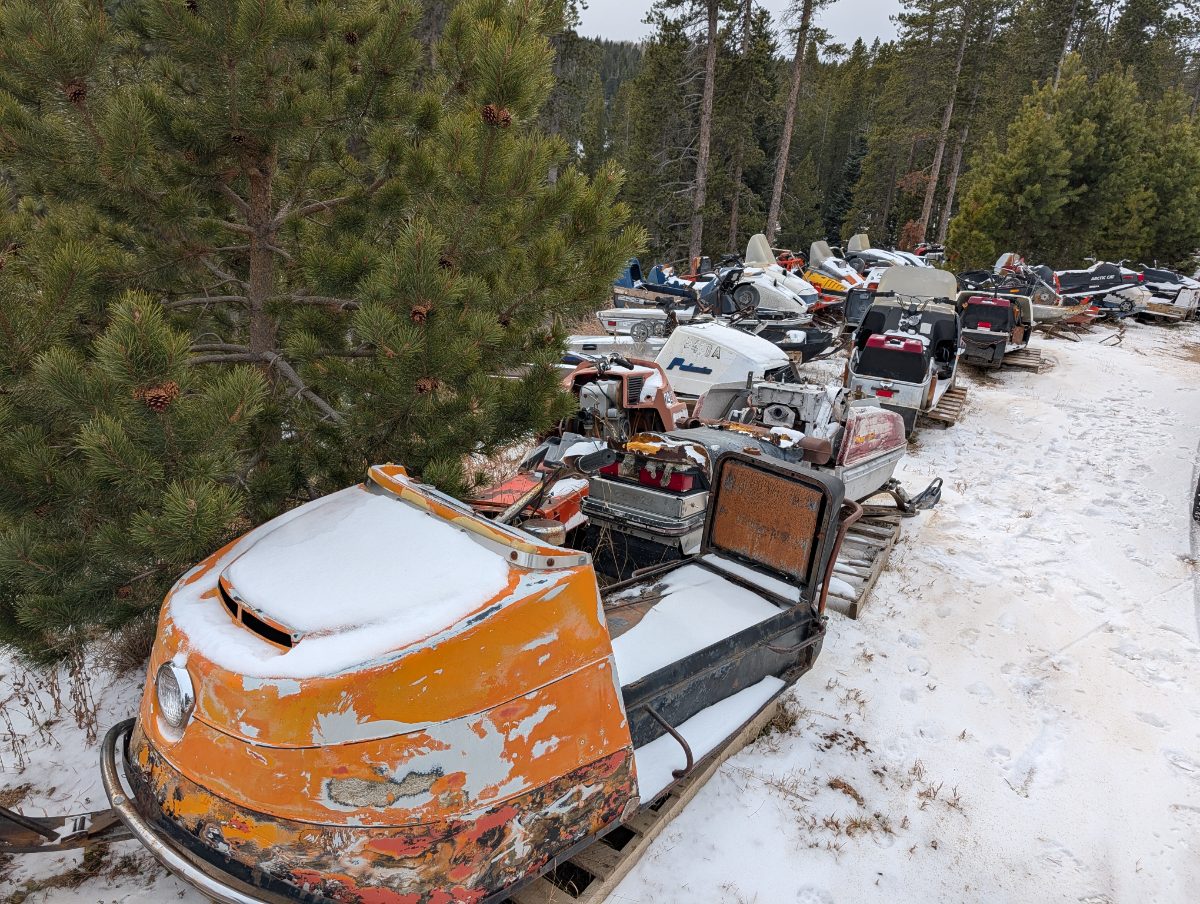 34 snowmobiles for parts or repair